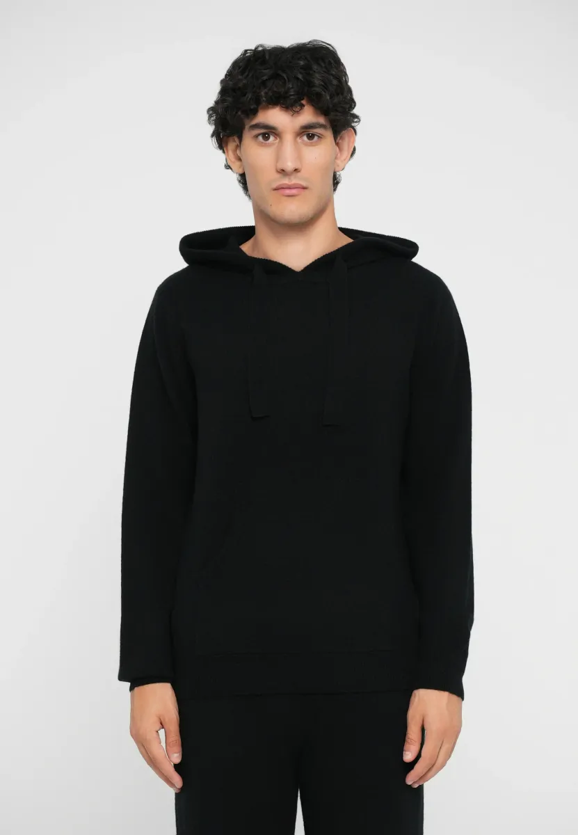 HOODIE - Strickpullover - black