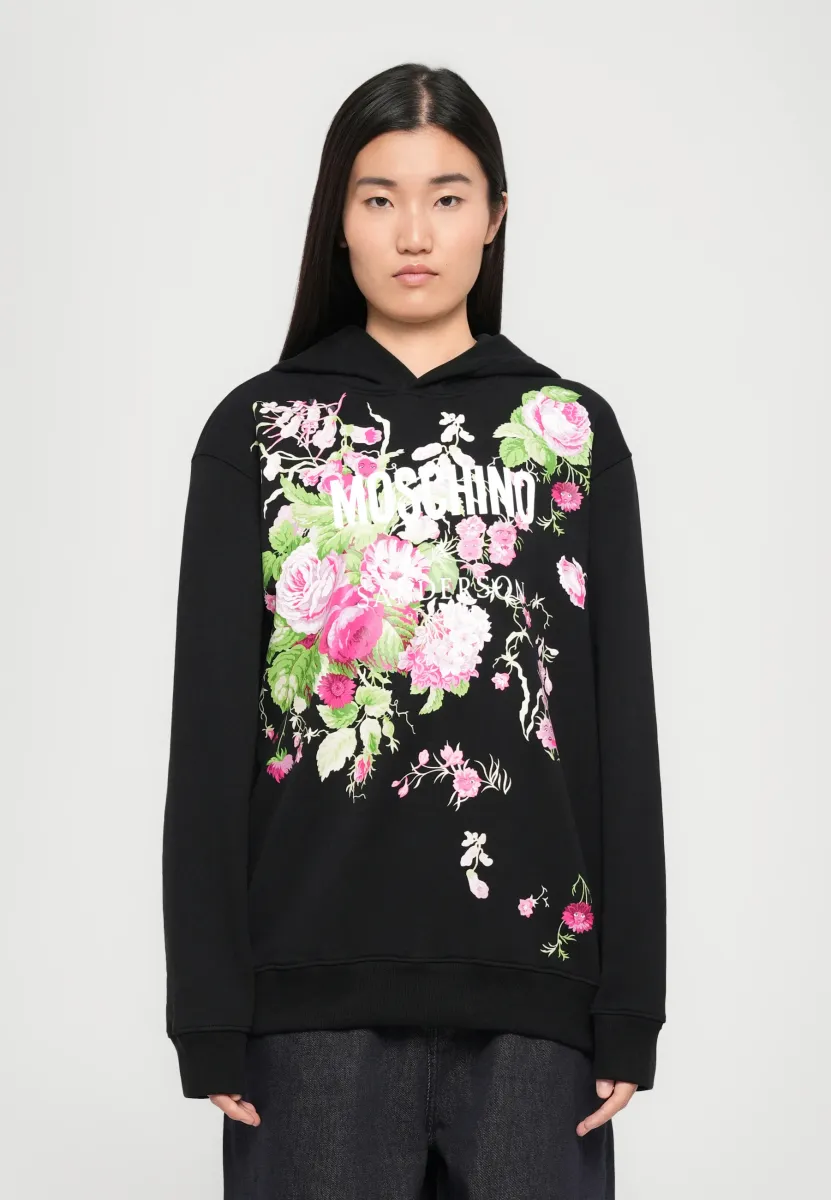 HOODIE - Sweatshirt - fantasia nero