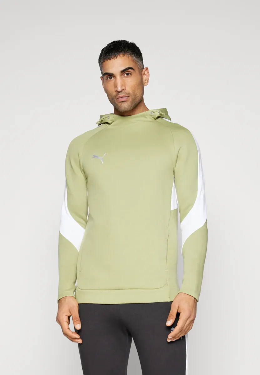HOODY - Kapuzenpullover - calming green/silver/white