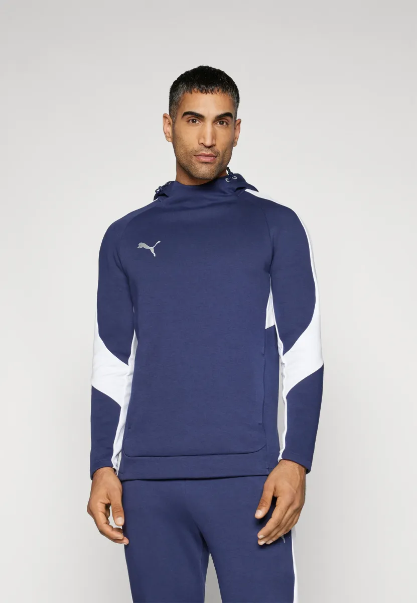 HOODY - Kapuzenpullover - navy/silver/white