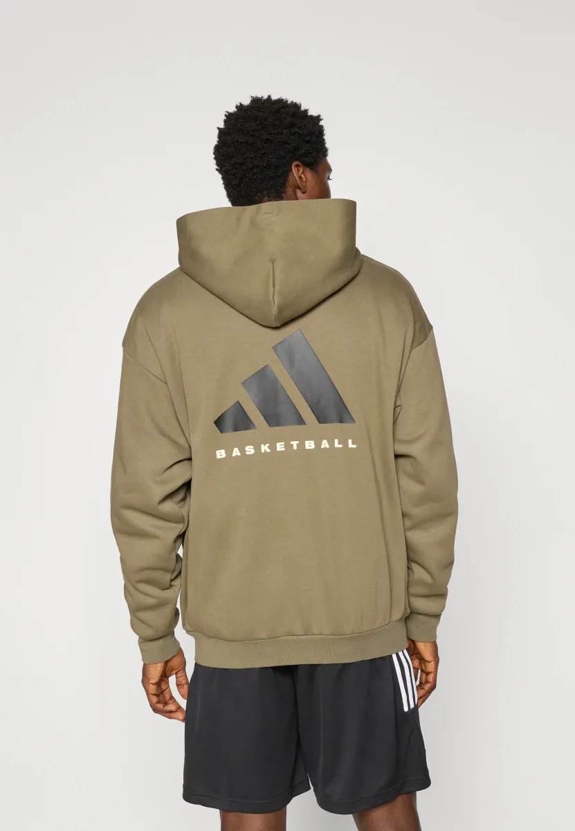 HOODY - Sweatjacke - olive strata