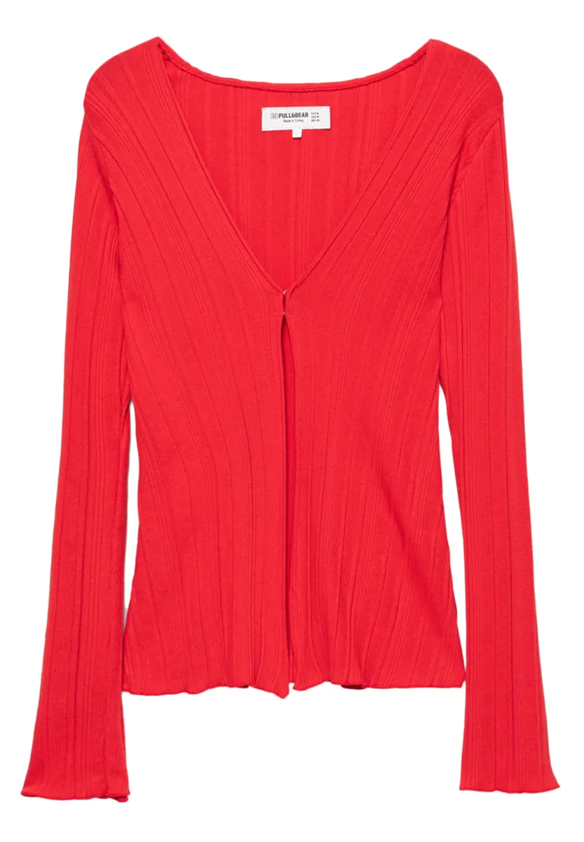 HOOK-AND-EYE - Strickjacke - red
