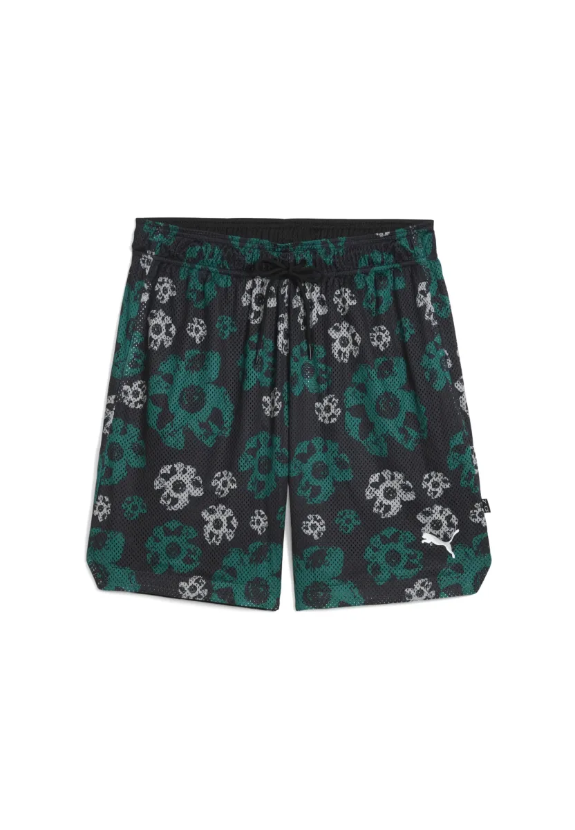 HOOPOCALYPSE REVERSIBLE 7  - Kurze Sporthose - puma black-aop