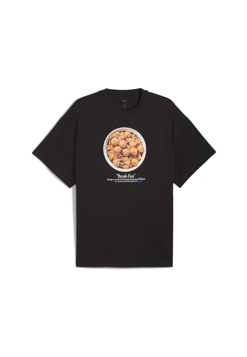 HOOPTOPIA BREAK FAST TEE - Sport T-Shirt - puma black