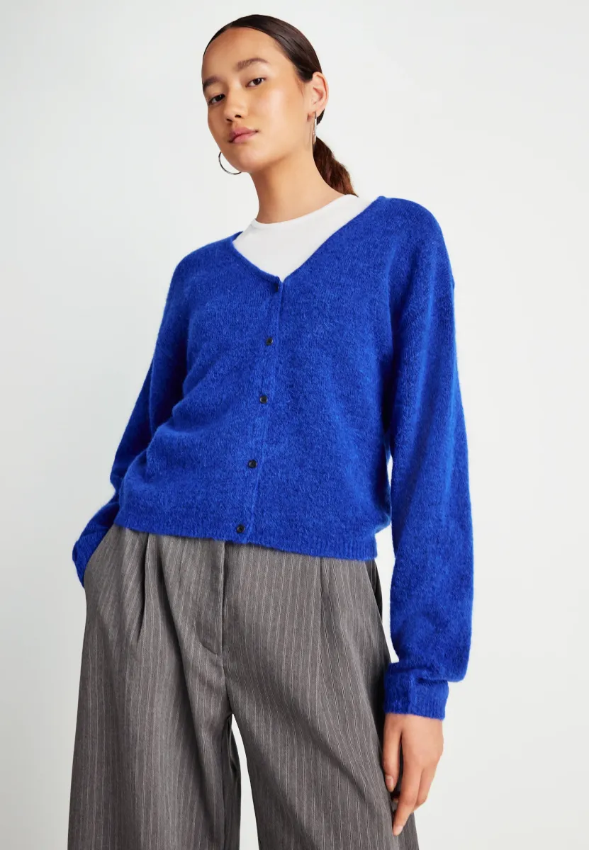 HOPE CARDIGAN - Strickjacke - soda blue melange