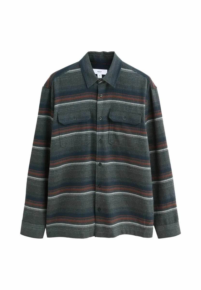 HORIZONTAL STRIPE LONG SLEEVE - Hemd - grey
