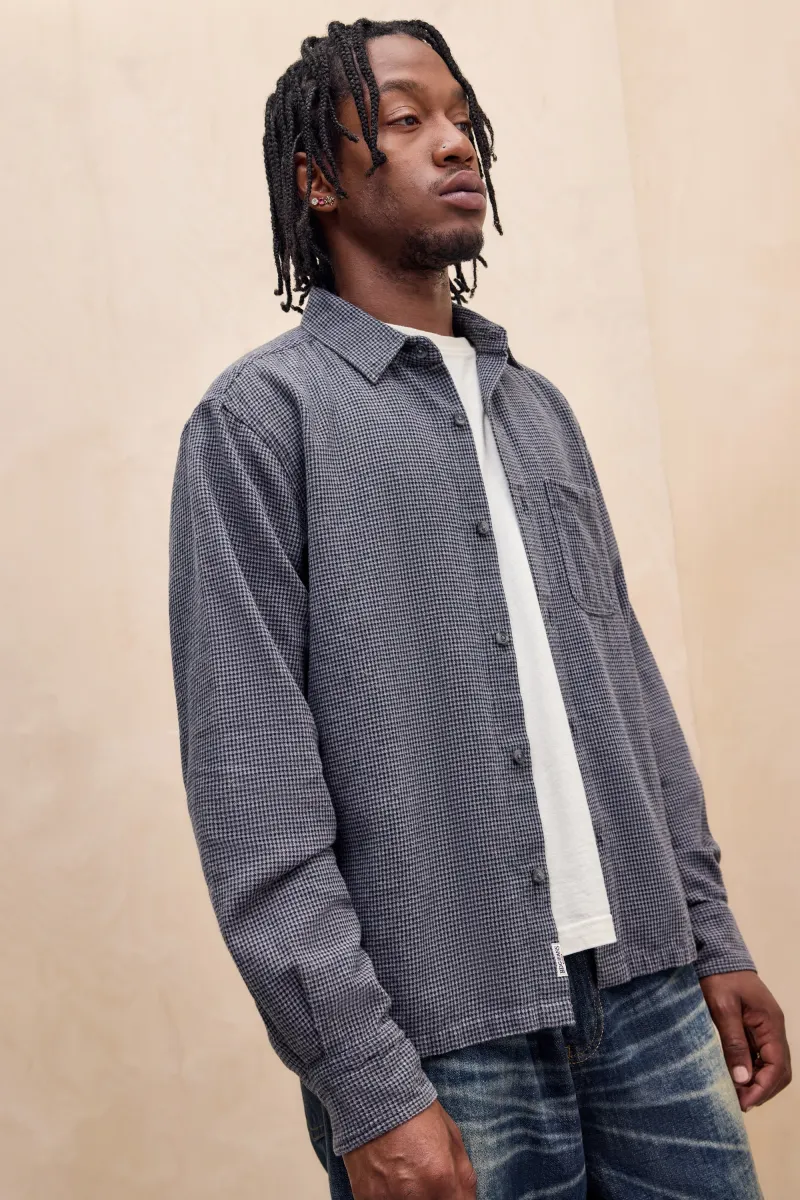 HOUNDSTOOTH SHIRT - Hemd - grey