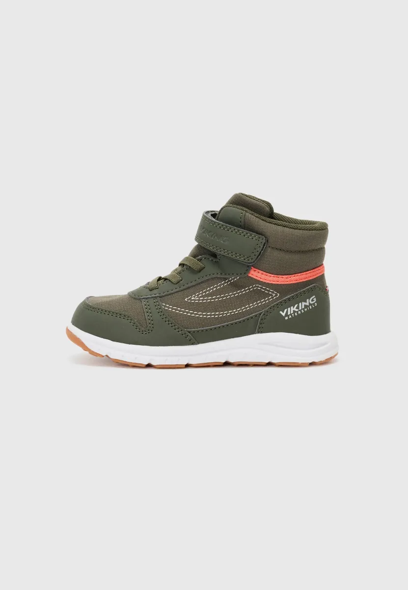 HOVET MID UNISEX - Sneaker high - olive/red