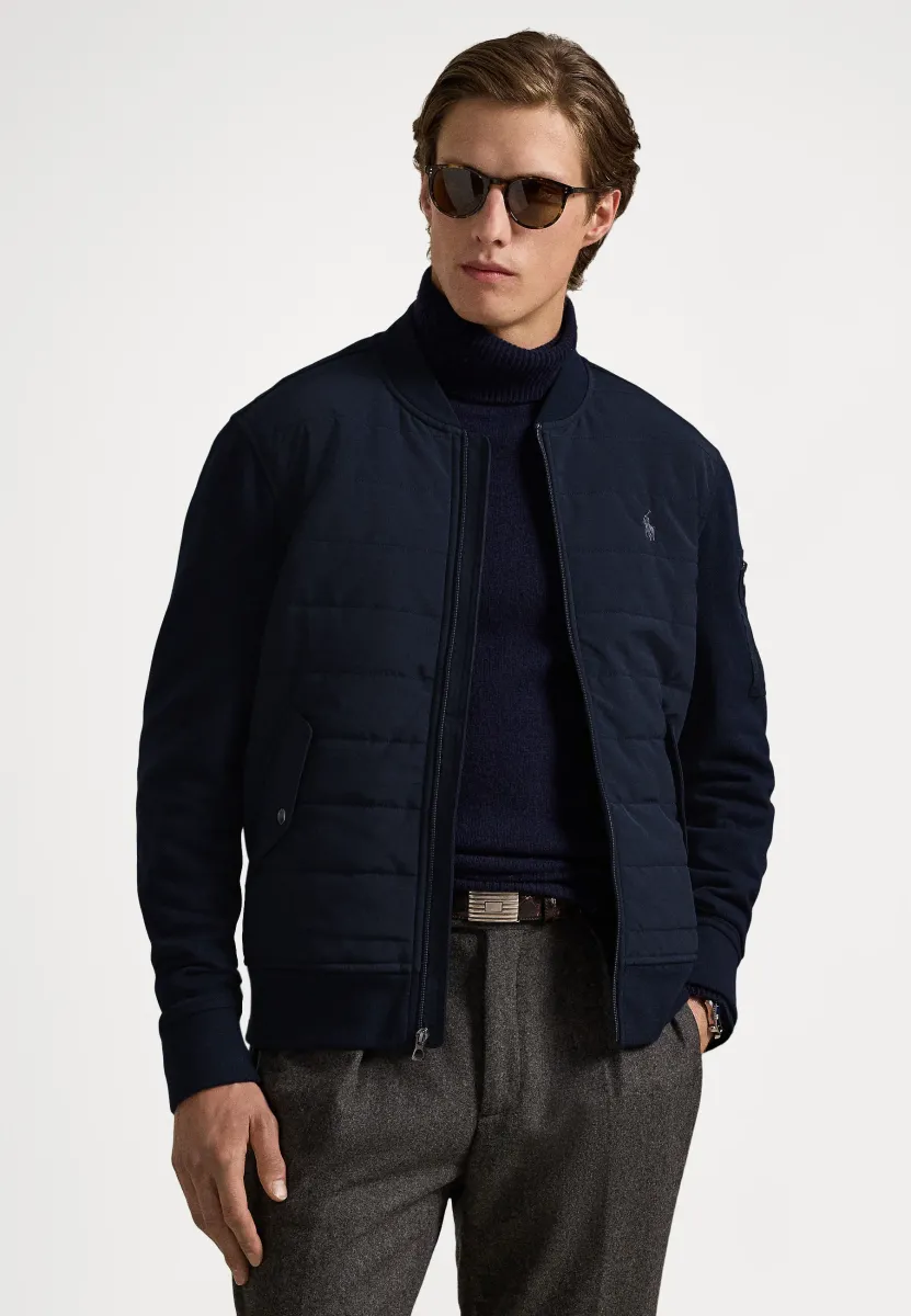 HYBRID BOMBER JACKET - Bomberjacke - aviator navy