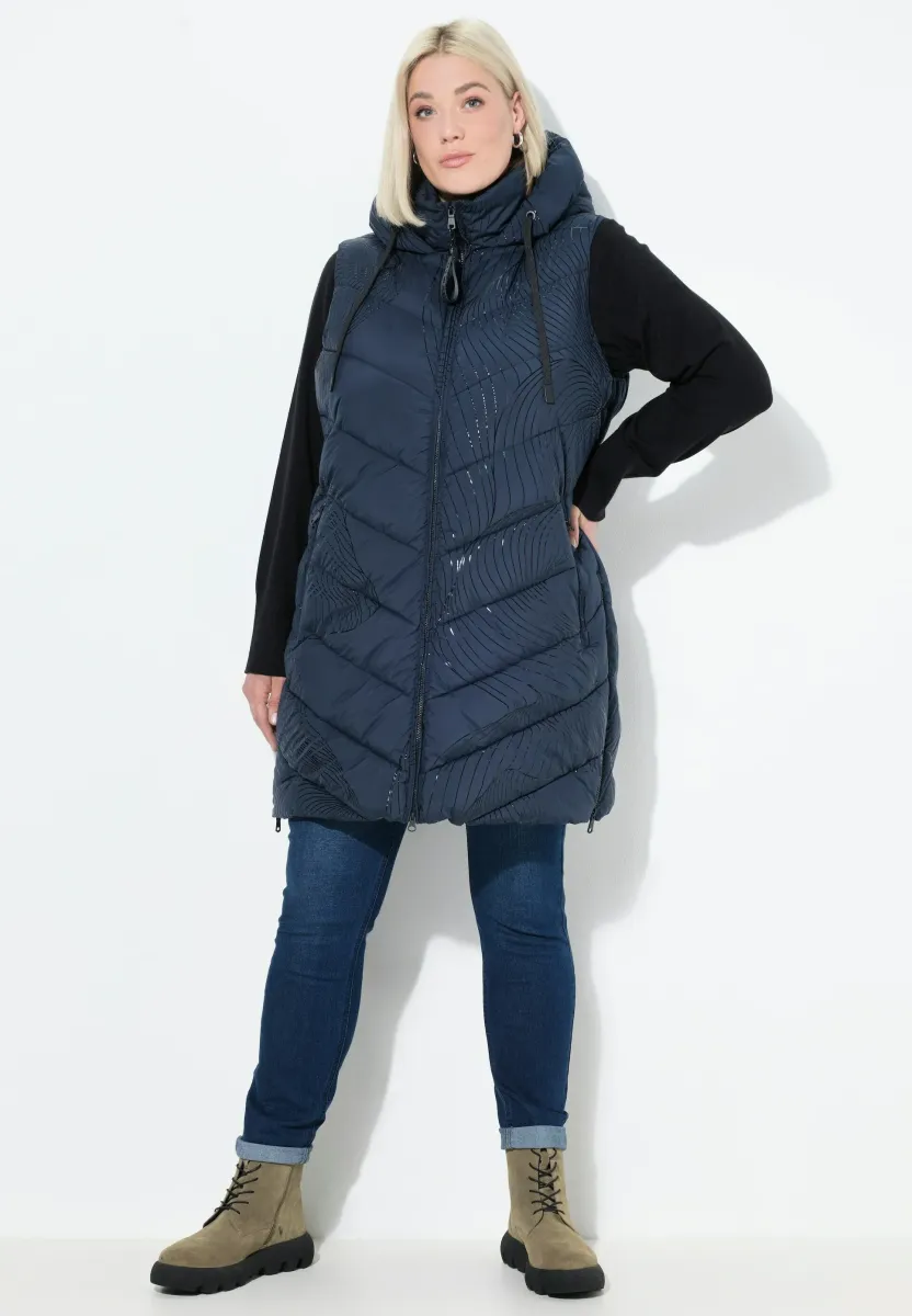 HYPRAR TONAL PRINT QUILTED - Weste - marine