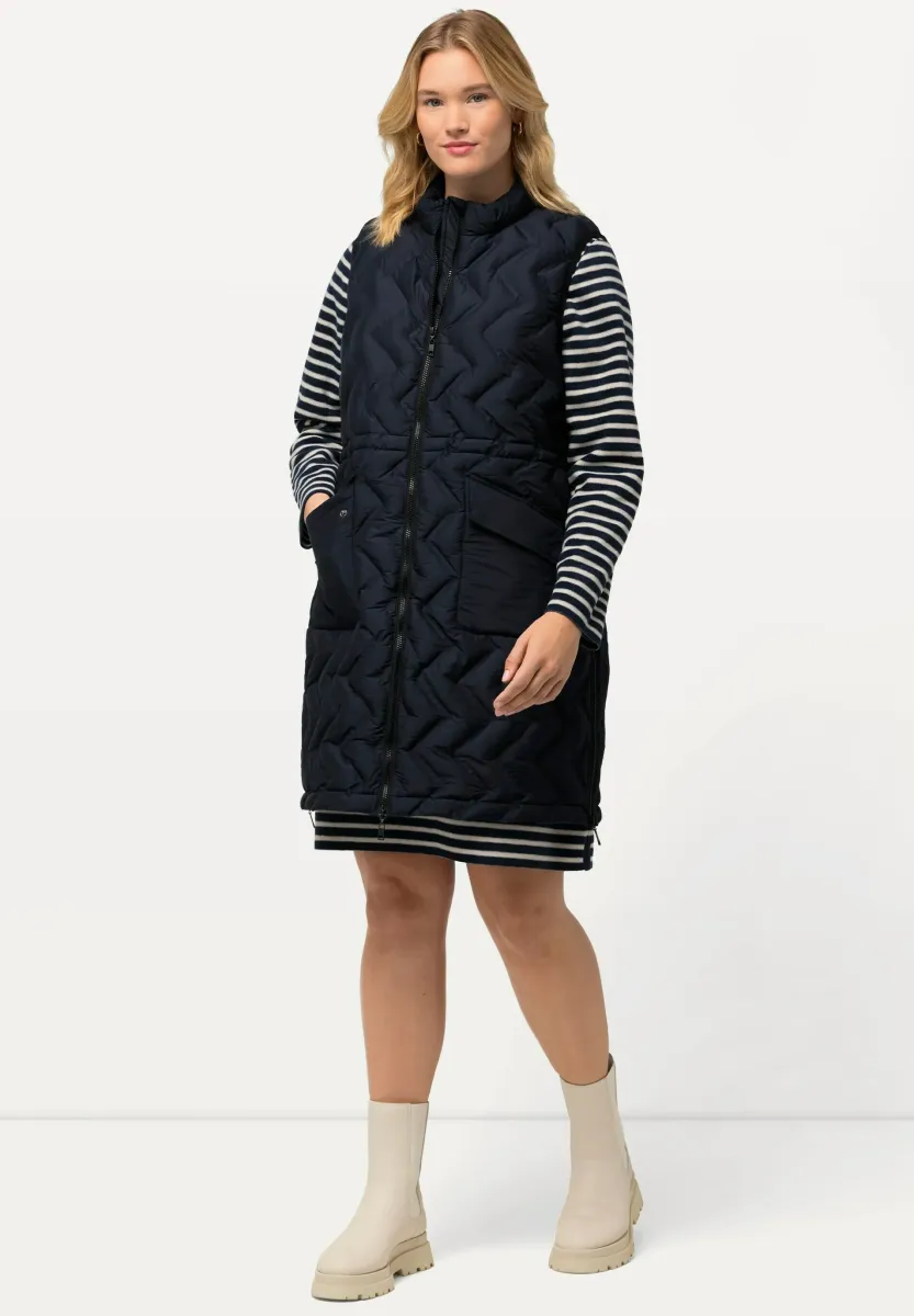 HYPRAR ZIGZAG QUILTED - Weste - navy blue