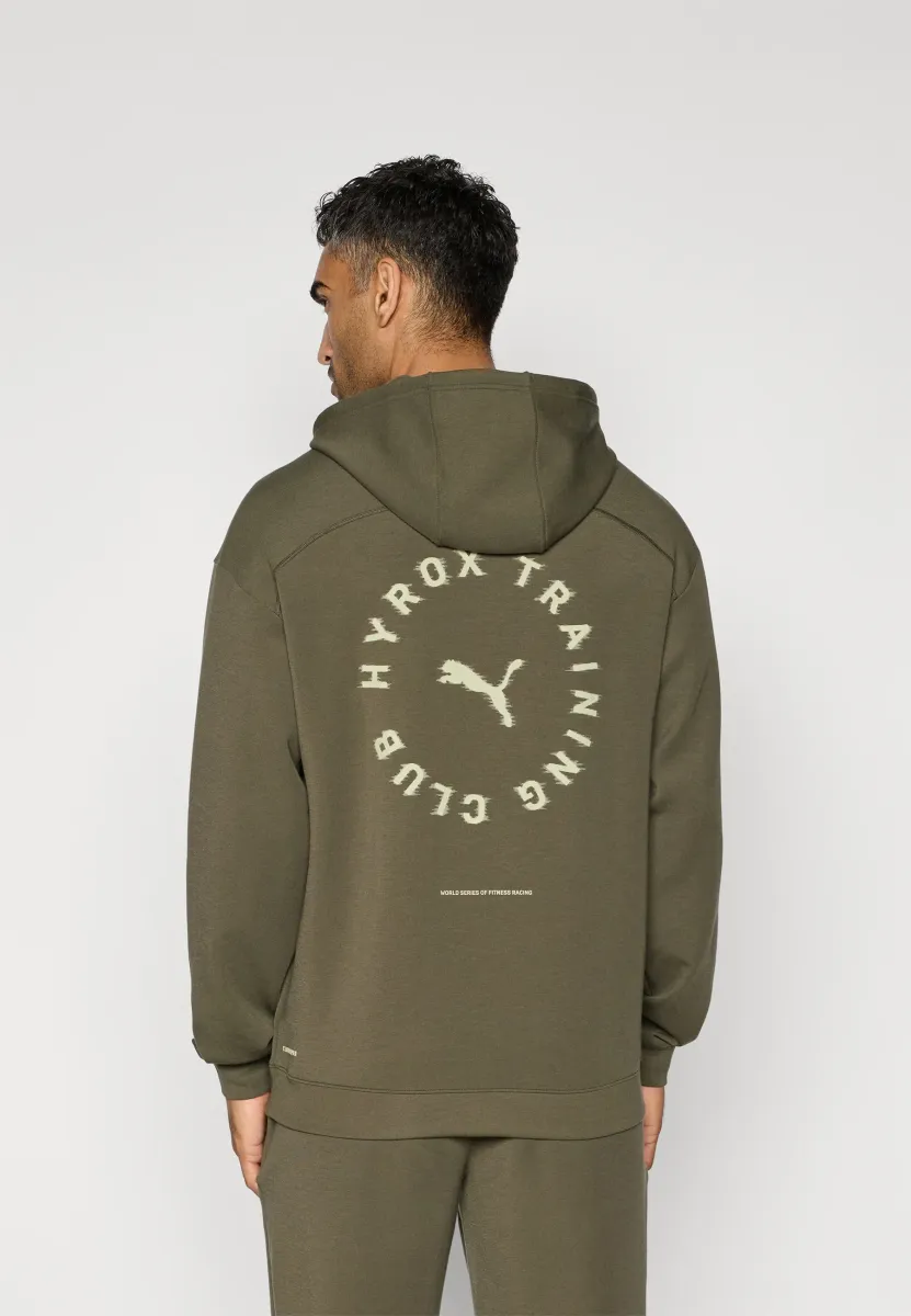 HYROX CLOUDSPUN HOODIE - Kapuzenpullover - dark olive