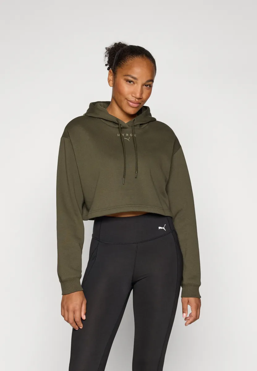 HYROX HEAVYWEIGHT HOODIE - Kapuzenpullover - dark olive