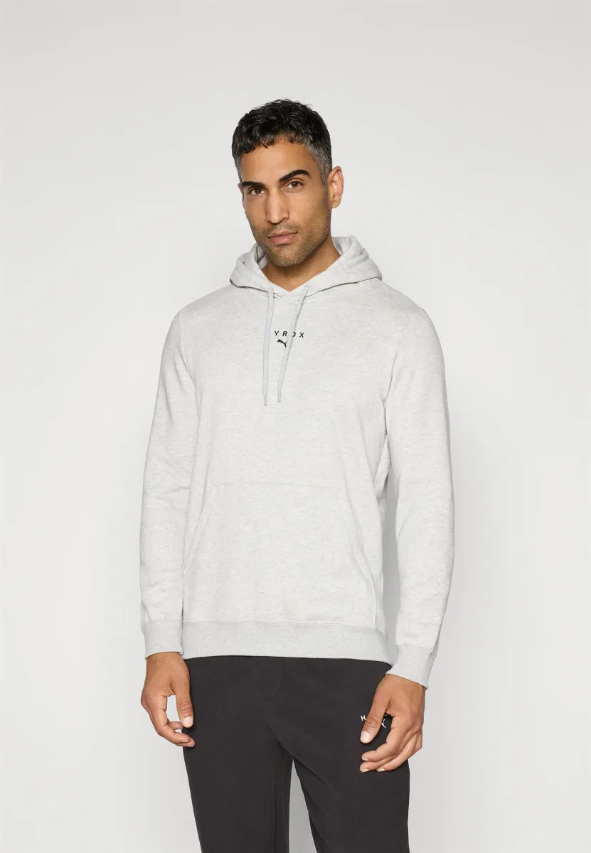 HYROX HEAVYWEIGHT HOODIE - Kapuzenpullover - light gray heather