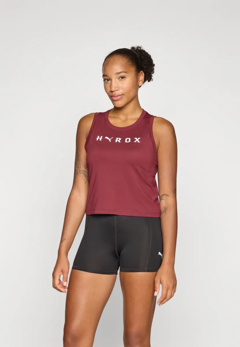 HYROX THERMOADAPT CROP TANK - Top - ruby shimmer