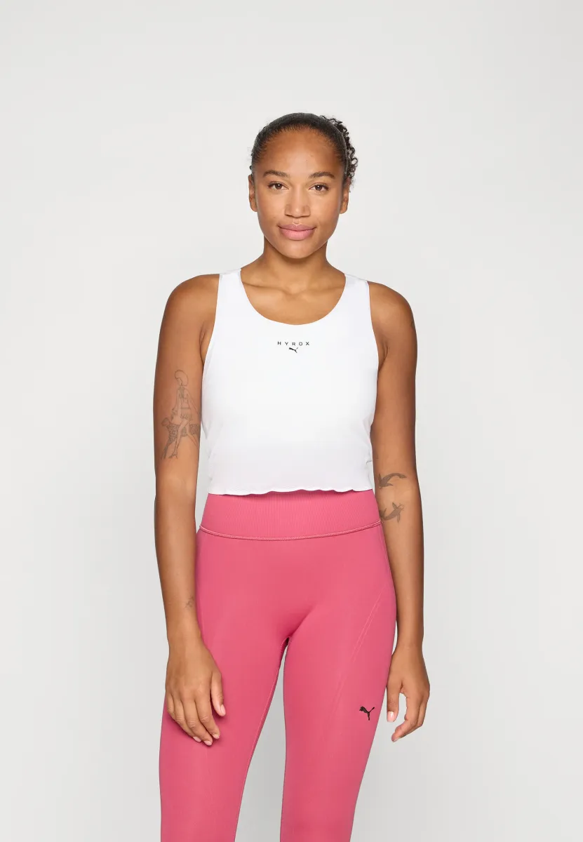 HYROX ULTRASPUN CROP - Top - white