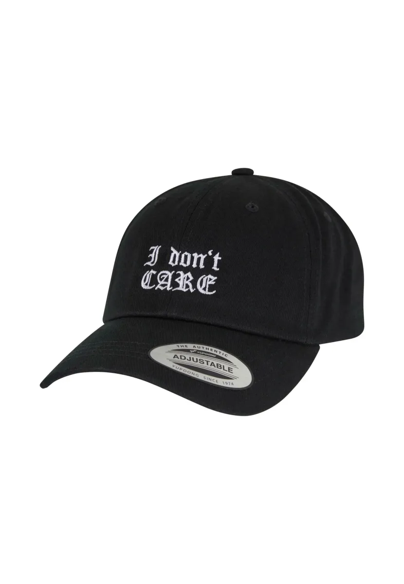I DONT CARE LOW PROFILE TWILL - Cap - black