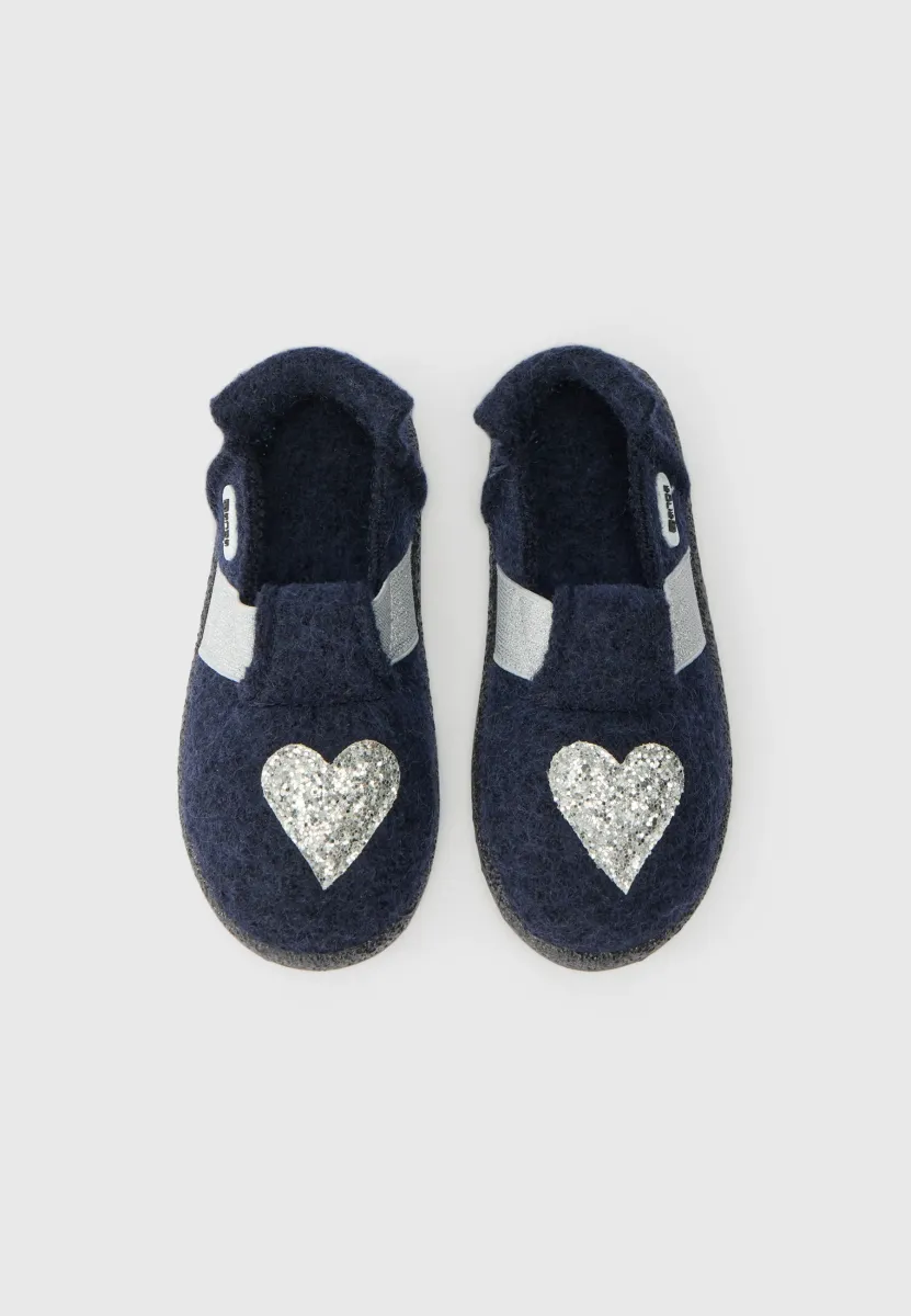 I HEART U 2.0 - Hausschuh - dunkelblau