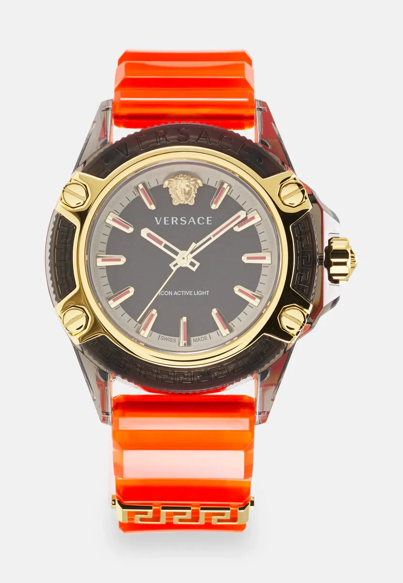 ICON ACTIVE INDIGLO(WC-6E) - Uhr - transparent orange/black