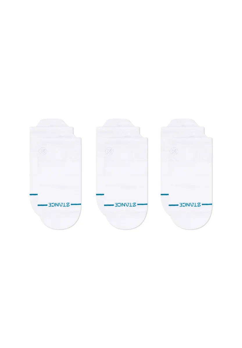 ICON LOW TAB UNISEX 3 PACK - Socken - white