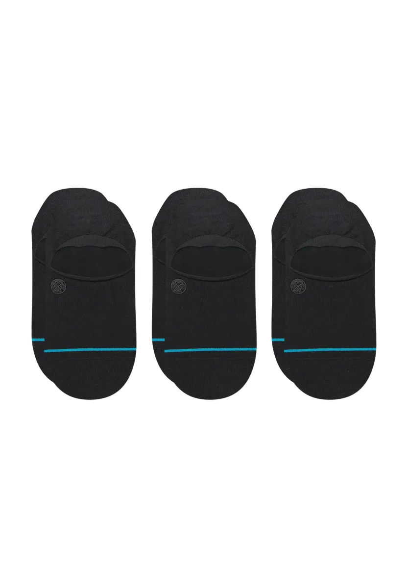 ICON NO SHOW UNISEX 3 PACK - Füßlinge - black