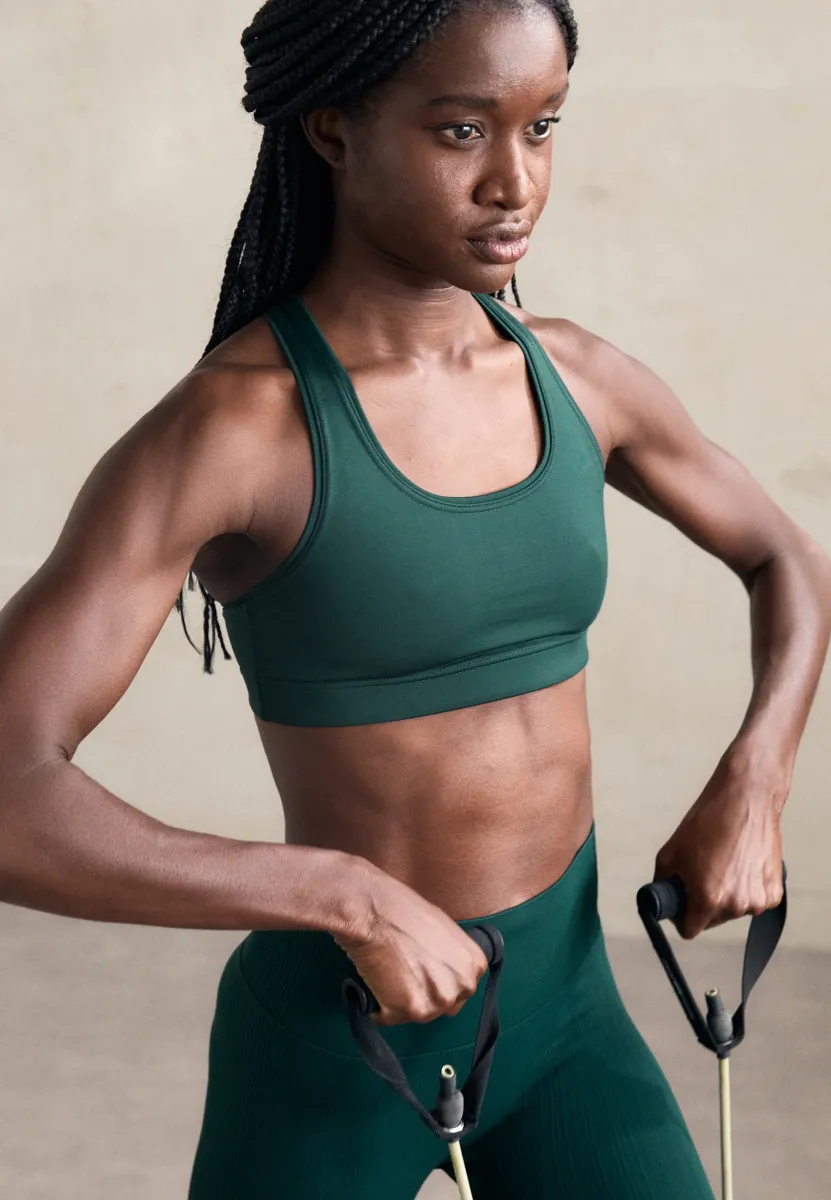 ICONIC BRA - Sport-BH mit starker Stützkraft - dark pine