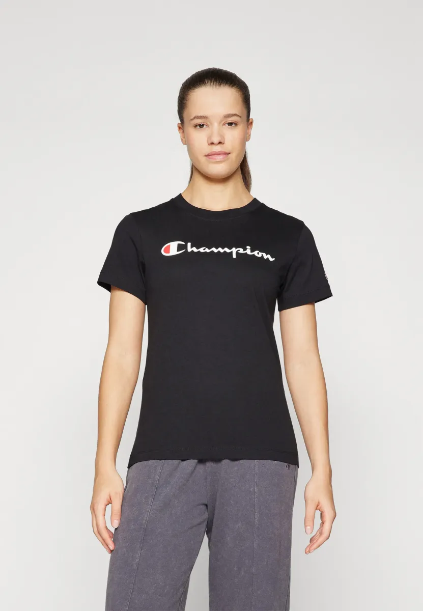 ICONS CREWNECK WITH LARGE LOGO - T-Shirt print - black