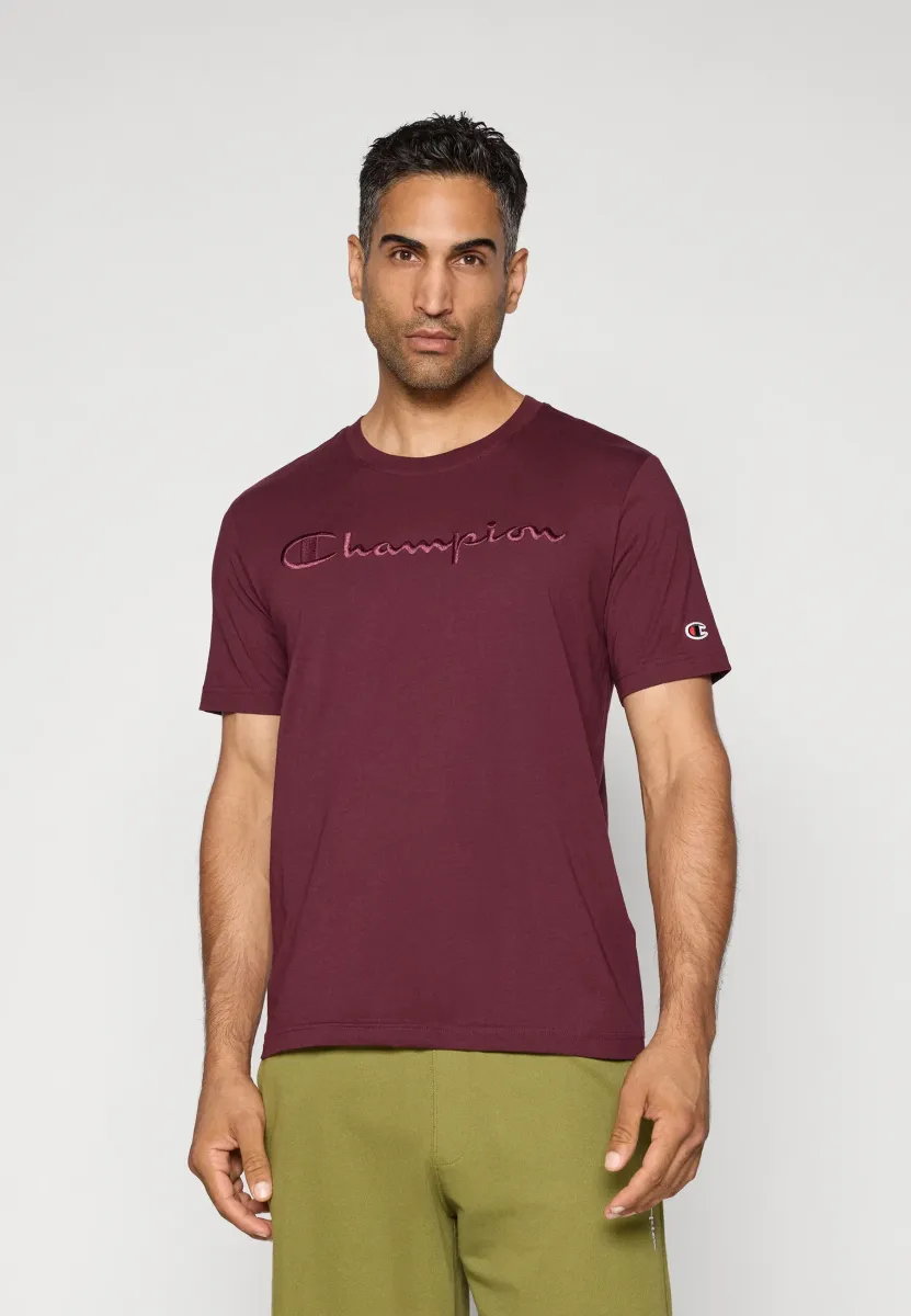 ICONS TONAL CREWNECK WITH LARGE LOGO - T-Shirt print - bordeaux