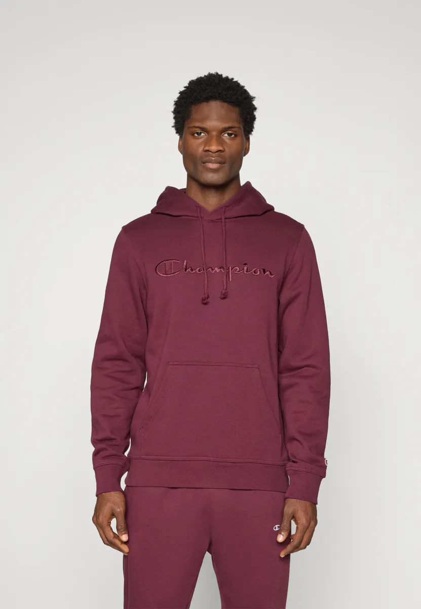 ICONS TONAL HOODIE LARGE LOGO - Kapuzenpullover - bordeaux