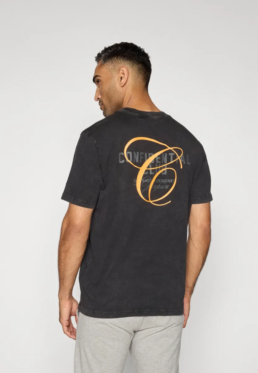 ICONS WASH CREWNECK WITH GRAPHICS - T-Shirt print - black