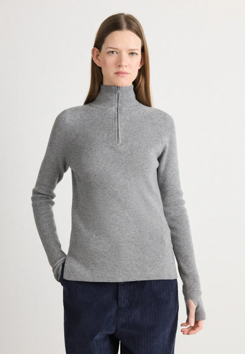 IDA - Strickpullover - grey melange