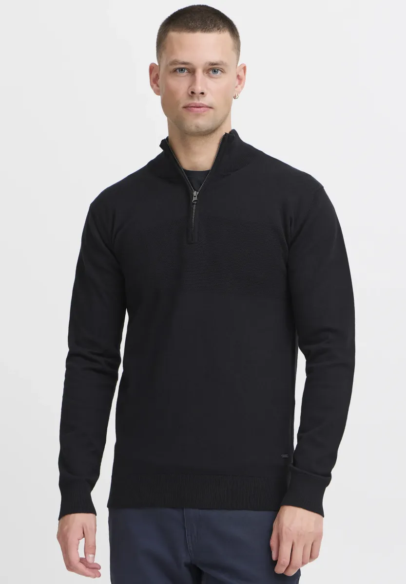 IDErno - Strickpullover - black