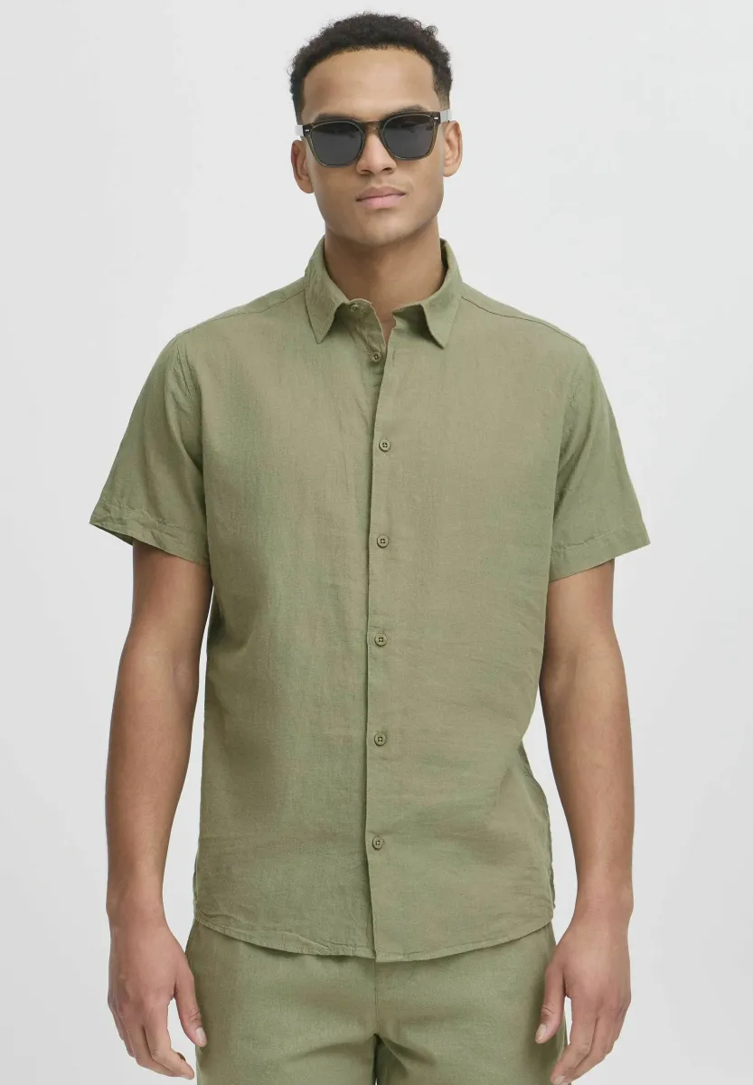 IDMONK LINEN MIX - Hemd - vetiver