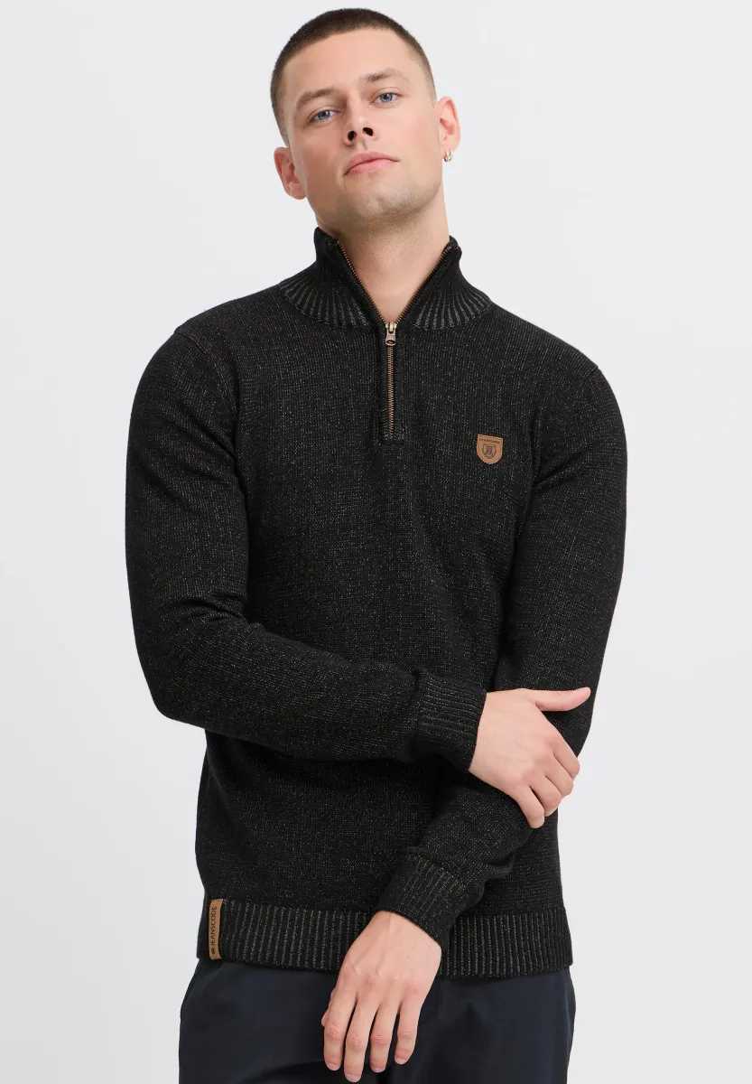 IDNATHEN - Strickpullover - black