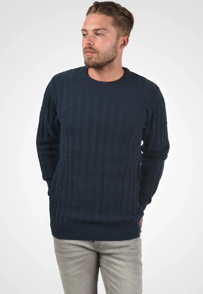 IDPAULETTA - Strickpullover - navy