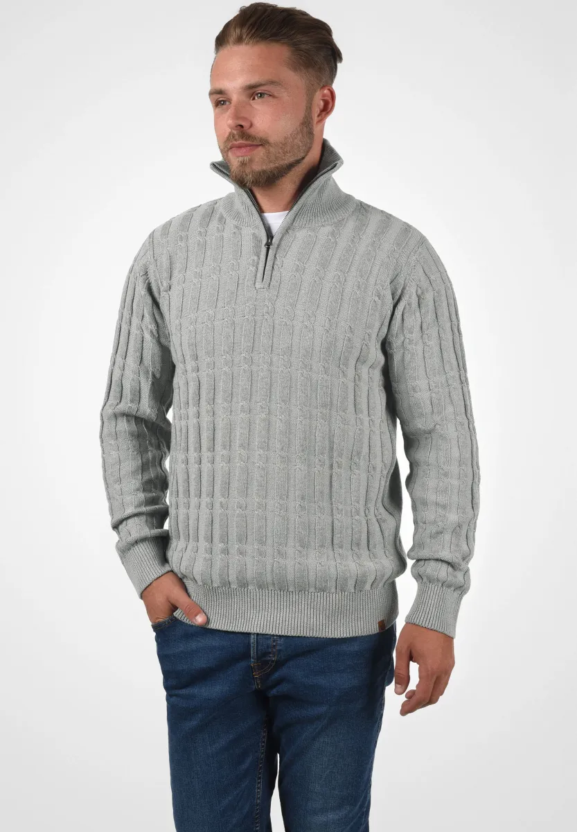 IDPAULO - Strickpullover - grey mix