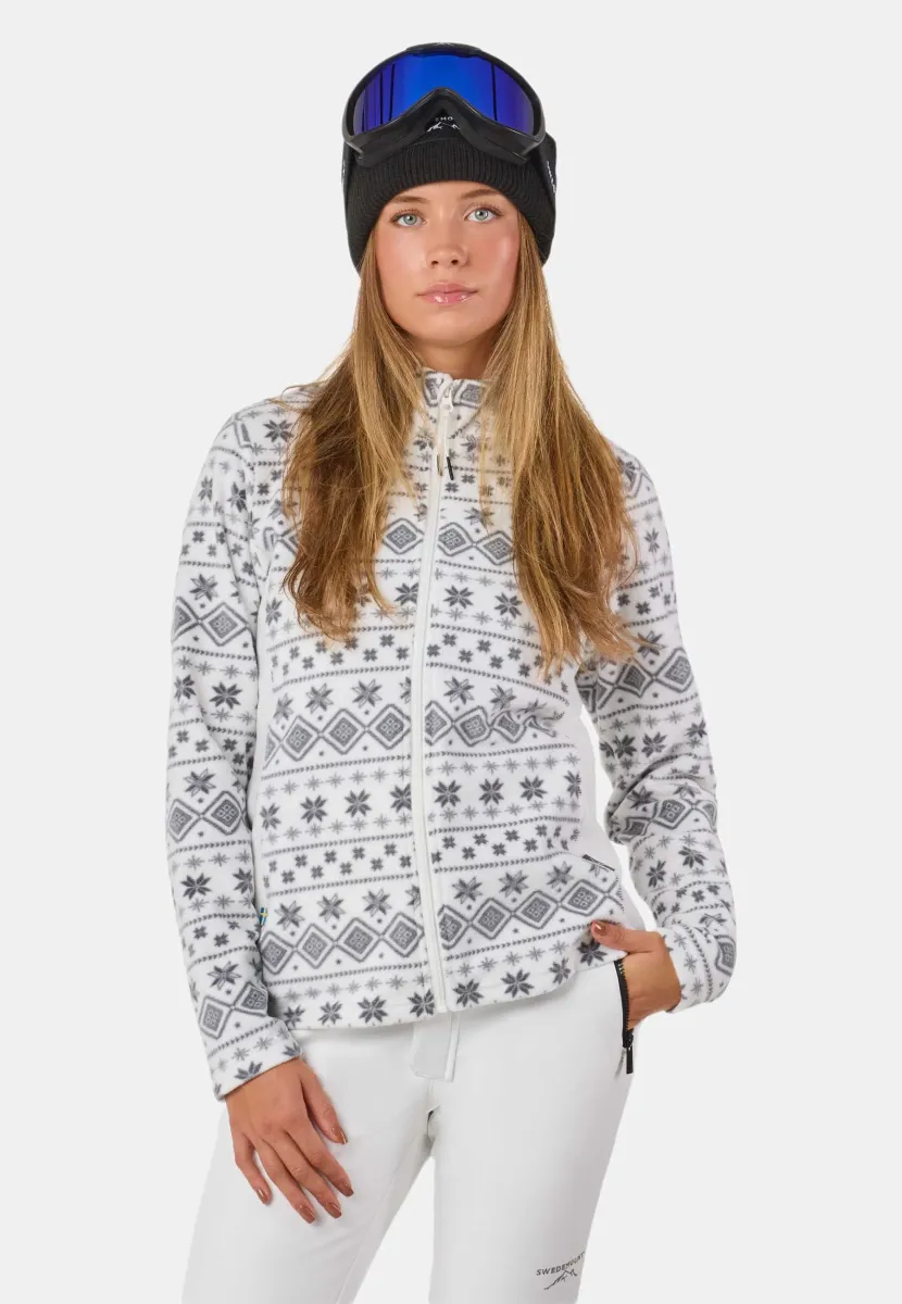 IDRE III W - Fleecejacke - white/grey