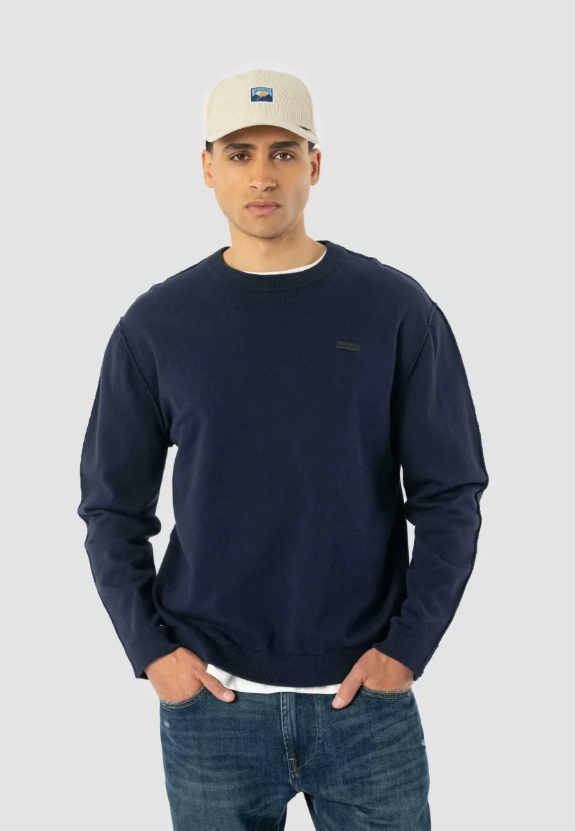 IDRIS - Strickpullover - dark blue