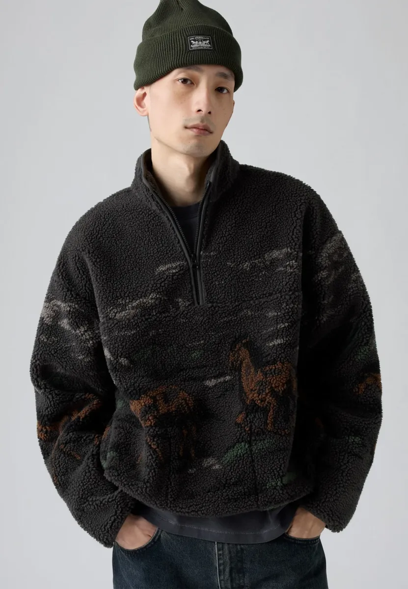 IDYLLWILD - Fleecepullover - black/multi-coloured/brown