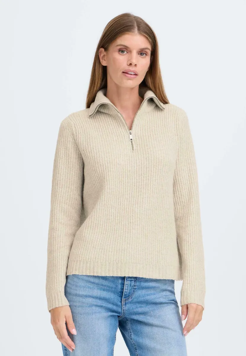 IHBALLINO - Strickpullover - oatmeal melange