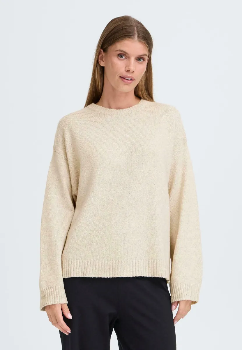 IHCOMOS - Strickpullover - oatmeal melange
