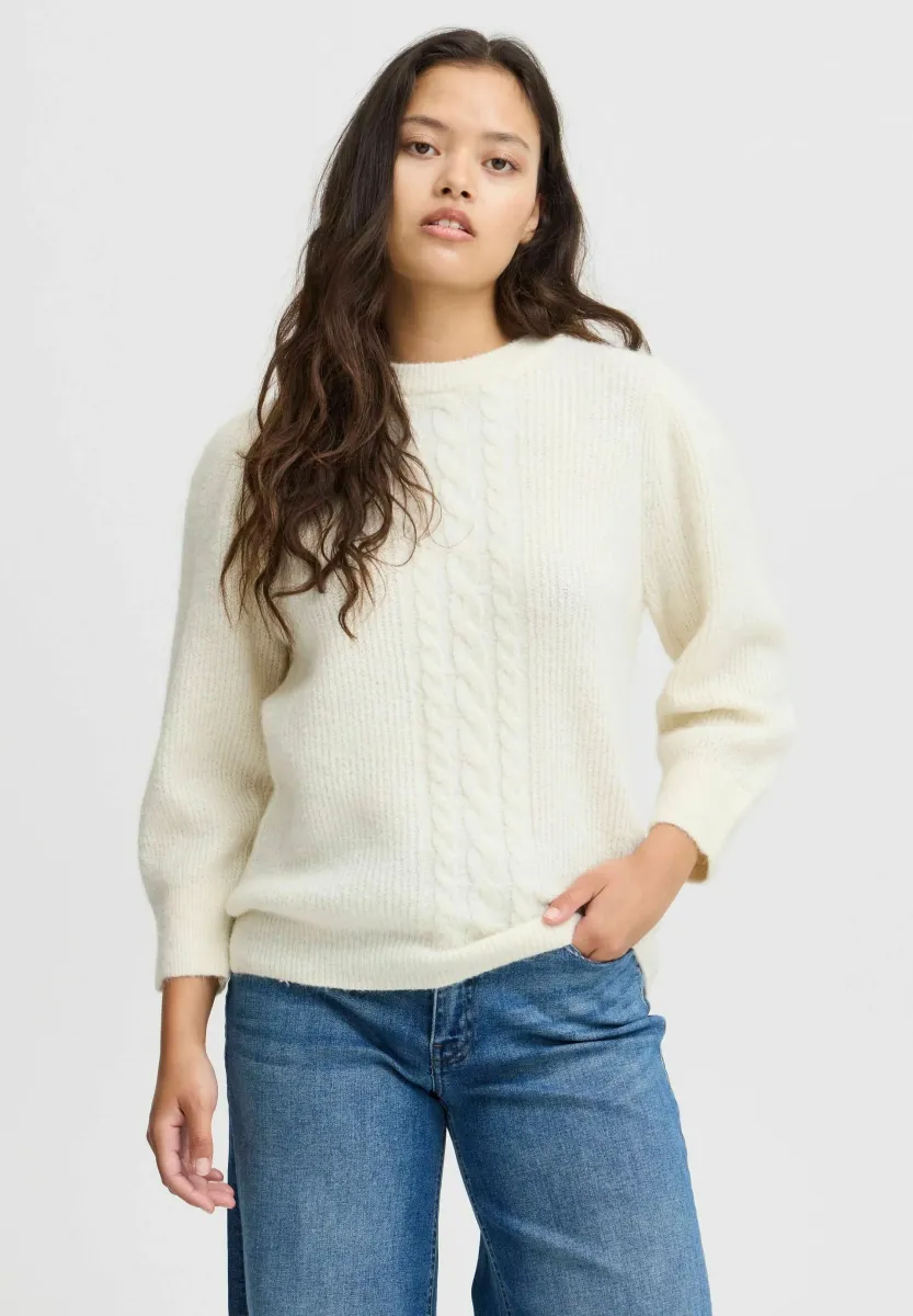 IHKAMARA MS3 - Strickpullover - cloud dancer