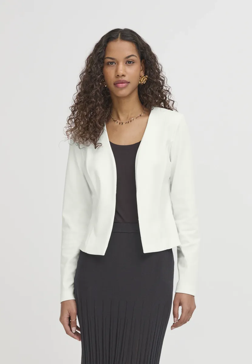IHKATE SHORT BL - Strickjacke - cloud dancer