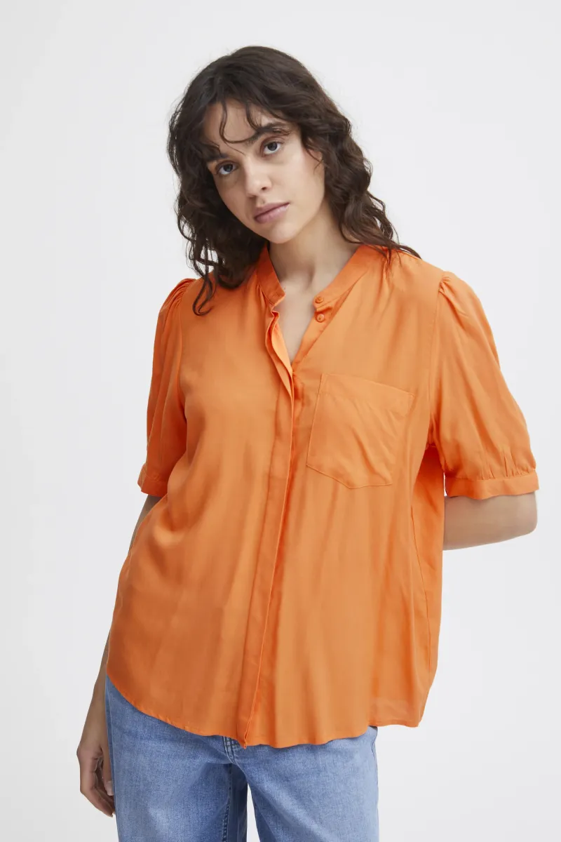 IHMAIN - Hemdbluse - coral rose