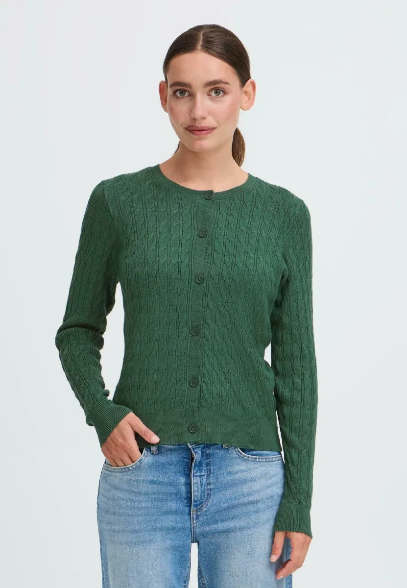 IHSASJA - Strickjacke - pineneedle