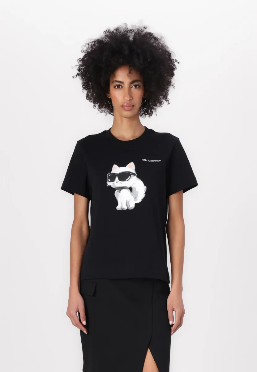 IKON AQUARELLE - T-Shirt print - black