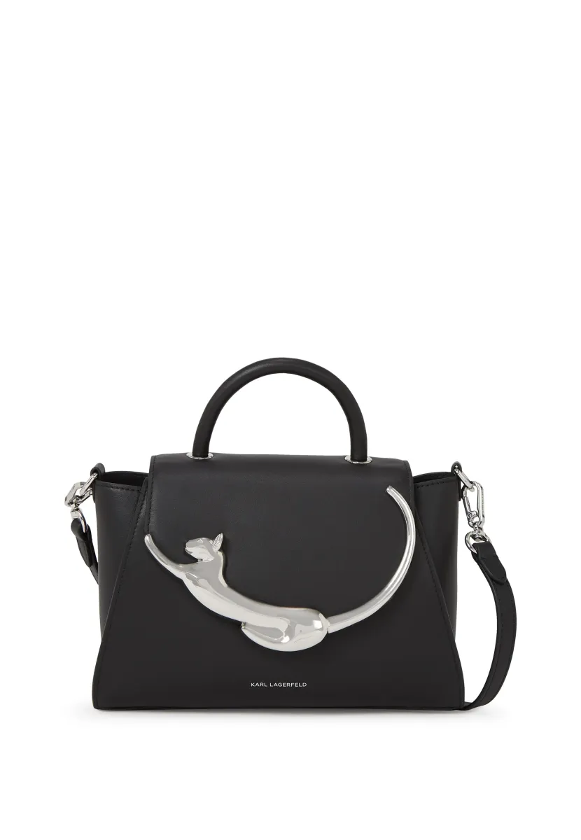 IKON CHOUP METAL TOP HANDLE - Handtasche - black