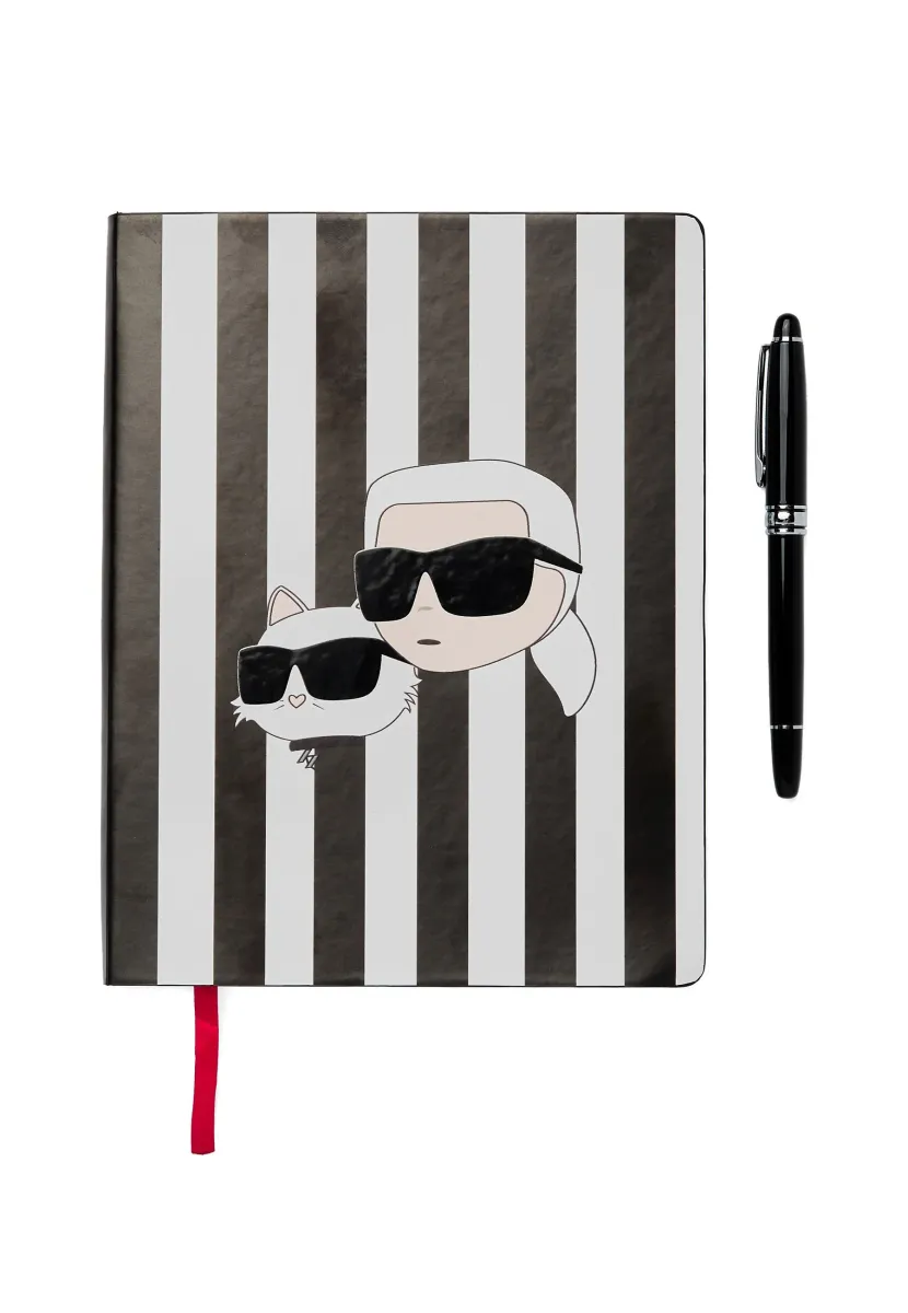 IKON NOTEBOOK + PEN SET - Sonstige Accessoires - black white