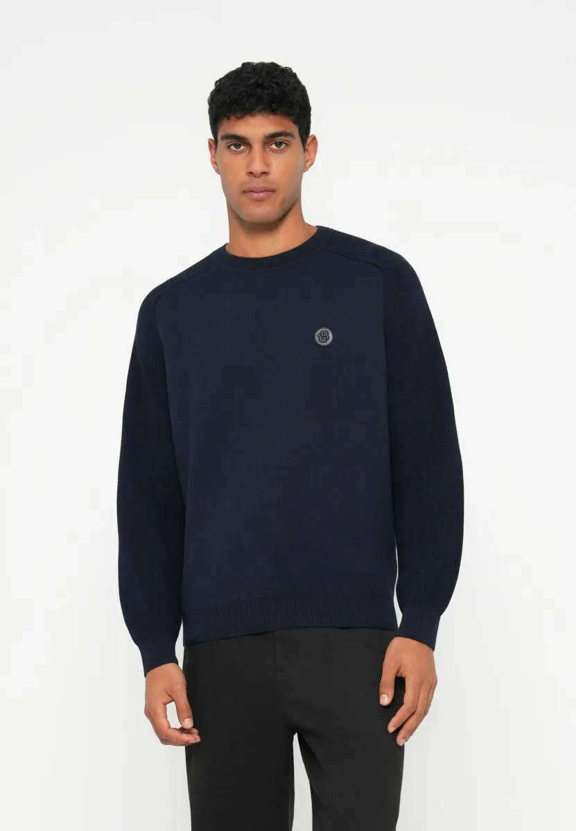 ILLIAN - Strickpullover - dark blue