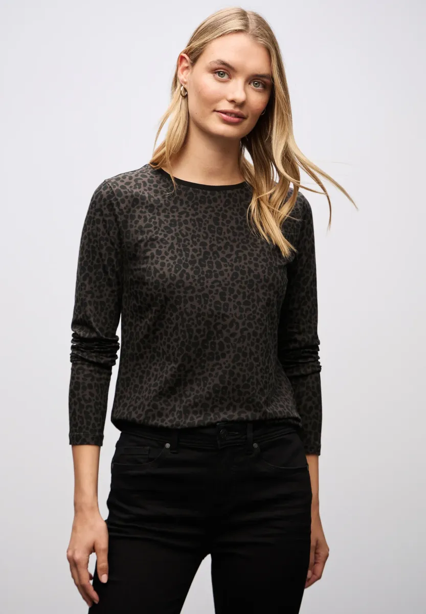 IM LEO-LOOK - Langarmshirt - braun